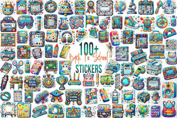 140 Back to School Artistic Stickers: A Creative Resource for Educators and Students