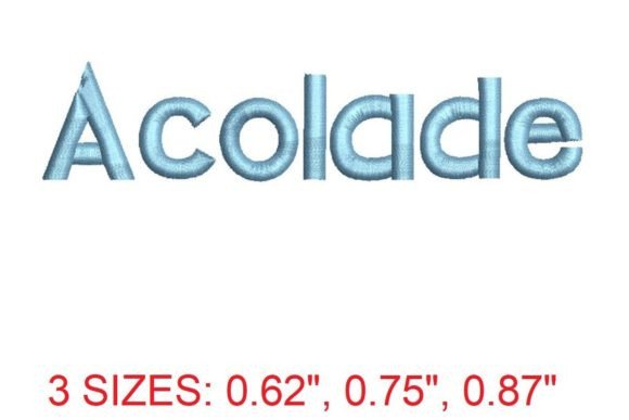 Acolade Font: The Art of Elegant Embroidery