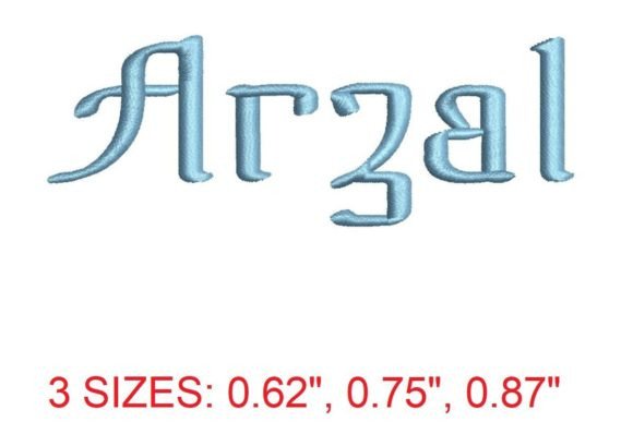 Arzal Embroidery Font: A Masterpiece of Stitched Elegance