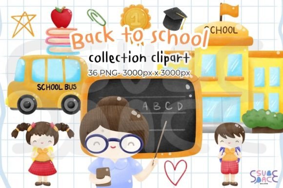 Back to School Clipart Collection: A Creative Resource for Educators and Designers