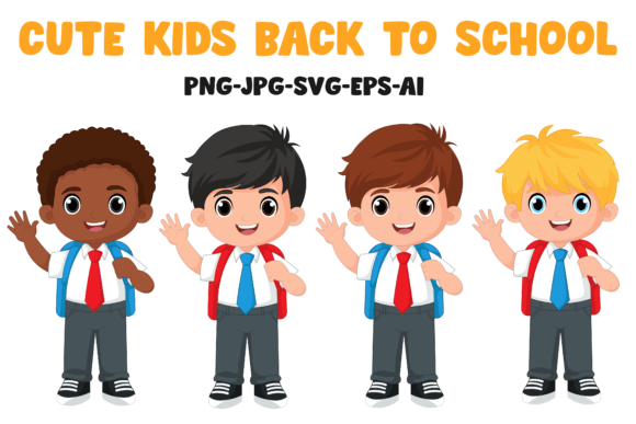 Back to School Kids Cartoon Clipart: A Strategic Resource for Creative and Business Goals
