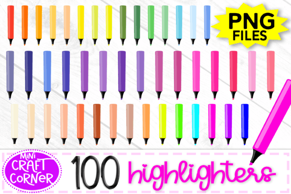 Highlighter Markers PNG Back to School: A Versatile Digital Resource for Creative Projects