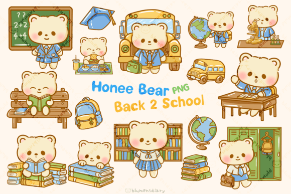 Kawaii Bear Back to School: A Cute and Practical Resource for Creative Projects