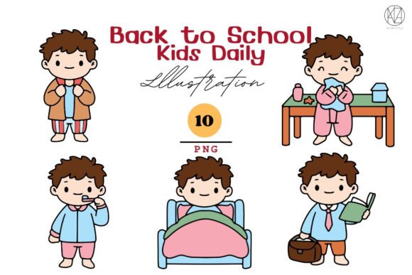 Kids Daily Back to School 10 PNG: A Creative Resource for Educators and Parents