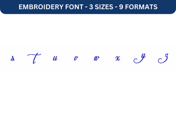 Mathilde Castleland Font Lower S to Z: A Versatile Embroidery Tool for Creative Expression