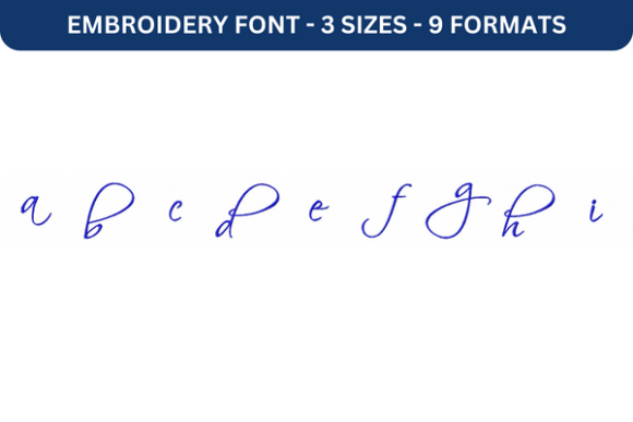 Scriptina Font Lower a to I: A Versatile Embroidery Solution for Creative Professionals